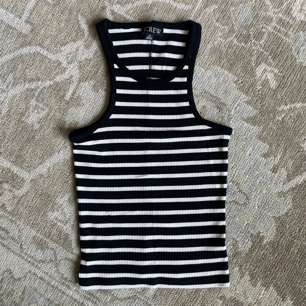 NWOT J.Crew Ribbed Striped Tank Sz XS